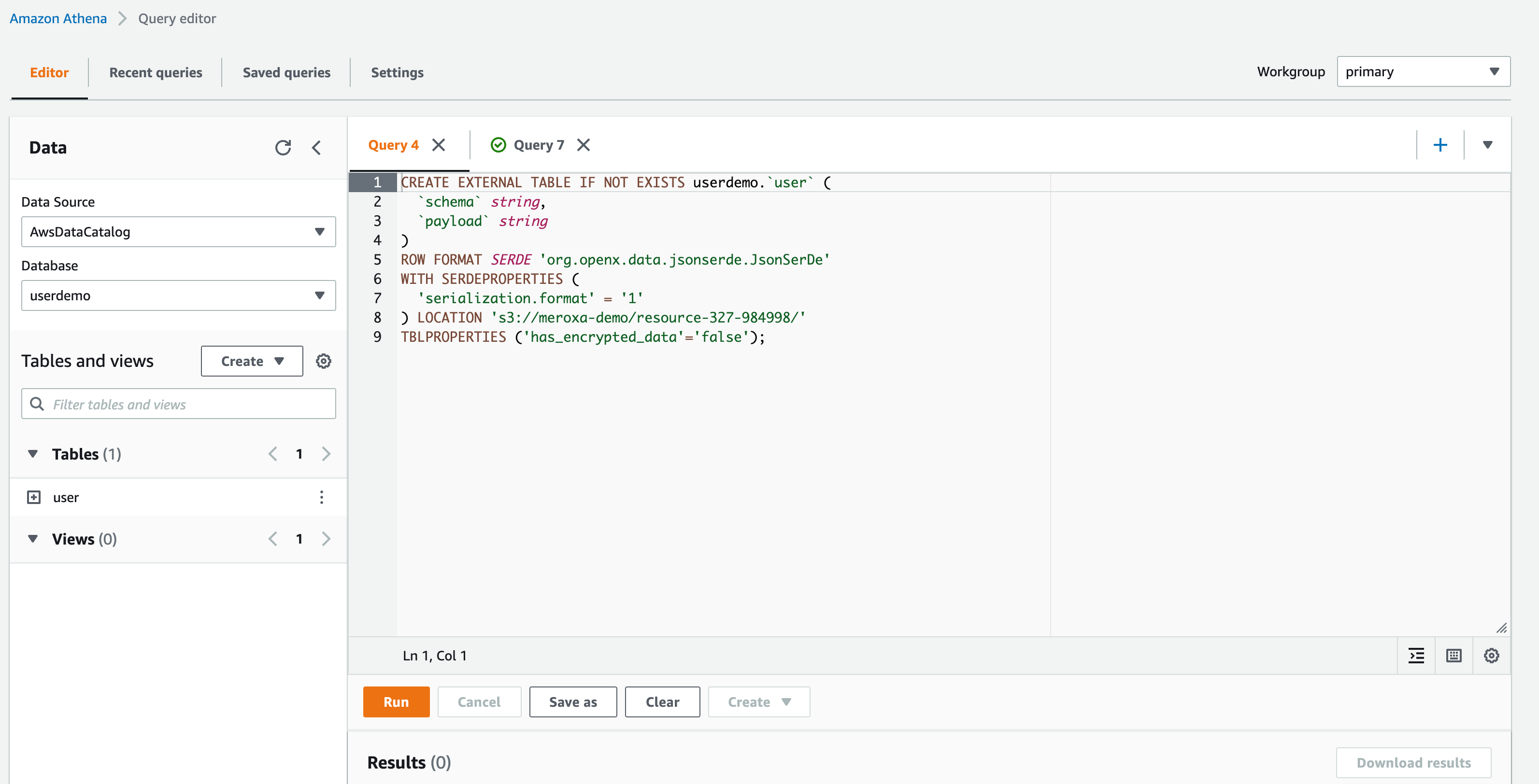 Meroxa Data in Amazon S3